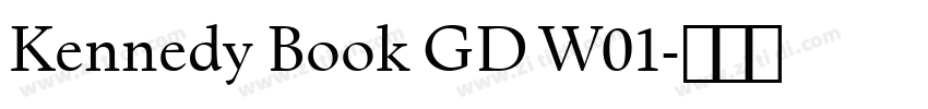 Kennedy Book GD W01字体转换